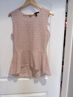 BCBG - mesh peplum top : size large
